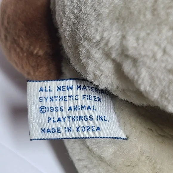 Vintage Animal Playthings 1986 Kennel Club Plush Dog Basset Hound Dog 13" - Picture 9 of 10